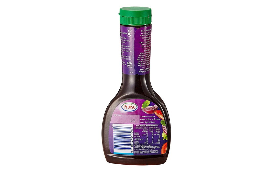 Praise Balsamic Dressing 100% Fat Free    Plastic Bottle  330 millilitre